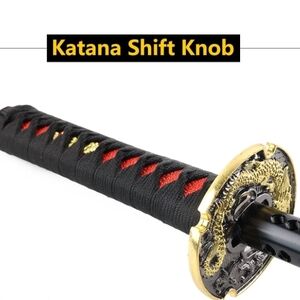 Katana Shift Knob - Black and Gold